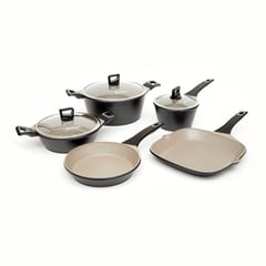 SIMPLIT - Batería de Cocina Antiadherente Classic 8 Piezas