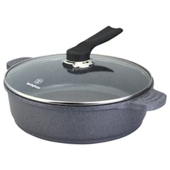 WESTINGHOUSE - Cacerola / Con Tapa Vidrio Ceramic Marmol Gris 32Cm Wccc2008L32Cmg