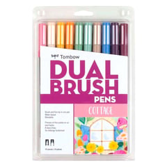 TOMBOW - Set Marcadores Dual Brush Cabaña 10 colores