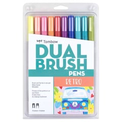 TOMBOW - Set Marcadores Dual Brush Retro 10 colores