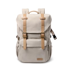 BAGSMART - Mochila para camara y notebook de 15" - Beige