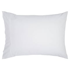 CASA CECILIA - Funda de Almohada 50x90 Lisa Blanca 200 hilos