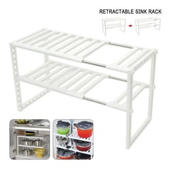 GENERICO - Organizador Multiuso Estante Ajustable Cocina Baño Casa