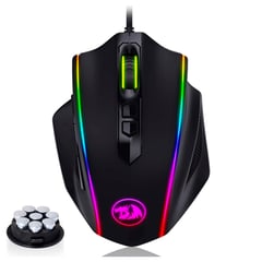 REDRAGON - Mouse Gamer Vampire RGB 9 botones 10000 Dpi