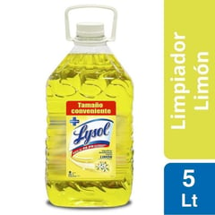 LYSOL - Limpiador Líquido Desinfectante Limón 5lts