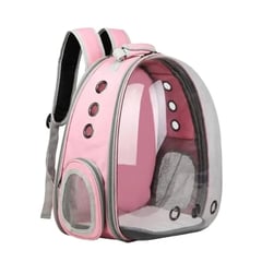 CRUSEC - Mochila Transportadora De Gato Perro Mascotas Rosado