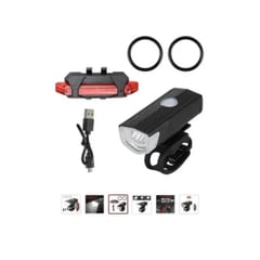 ESHOPANGIE - Set Luces Bicicleta Delantera Y Trasera Recargable Por Usb