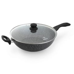 WESTINGHOUSE - Wok Wh/ Con Tapa Marmol Negro (+ Bolsa) 32 Cm