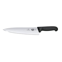 VICTORINOX - Cuchillo para trinchar Fibrox color Negro. Hoja 25 cm.