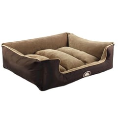 MASCAN - Cama Reversible Doble Color Perro Talla L Café