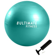 ULTIMATE FITNESS - BALÓN PILATES 75 CM VERDE CON INFLADOR