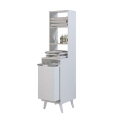 SILCOSIL - Mueble Organizador Logia 40 x 150 x 47cm con Cesta Color Blanco