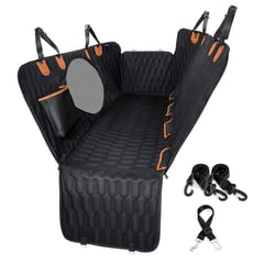 XROAD - Funda Cubre Asiento de Auto Impermeable Mascotas Negra