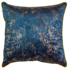 SUEÑO BLANCO - COJIN PATINA AZUL 45X45 CM