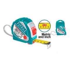 TOTAL TOOLS - Cinta Huincha De Medir Metrica De Acero 3m