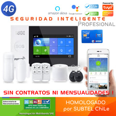 D MOTICA - Kit Alarma Profesional Wifi-Gsm Seguridad Inteligente Pantalla Táctil A7