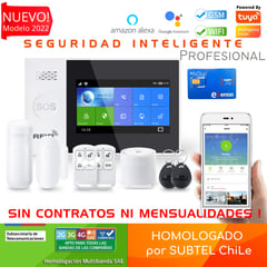 D MOTICA - Kit Alarma Profesional Wifi-Gsm Seguridad Inteligente Pantalla Táctil A7