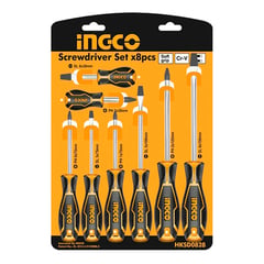 INGCO - Kit Set Juego Destornilladores 8 Piezas