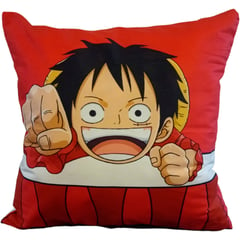 GENERICO - Mini Luffy Muguiwara en Cojín Almohada Felpa 45x45 cm Extra Suave