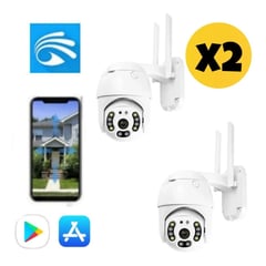 GENERICO - X2 Cámara Ip Wifi Hd Motorizada Yoosee Model 8807jw