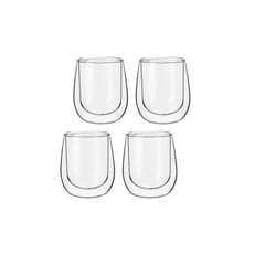 SIMPLIT - Set 4 Tazas Vidrio Doble Pared Expreso 80 ml