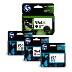 HP - 4 Tintas 964xl Bk 964 Cmy Genuinas 9010 9020 C/iva