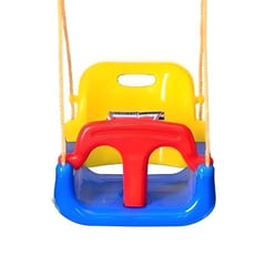 CRUSEC - Asiento Columpio 4 En 1 Ajustable Portátil Niños Bebé Amarillo