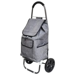 CRUSEC - Carro De Compras Plegable Tela Impermeable Color Gris