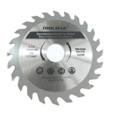 GENERICO - Disco De Sierra Circular Para Madera 115mmx24t - Toolmak