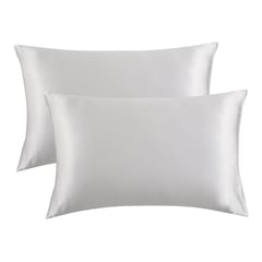 GENERICO - Set 2 fundas de satín para almohadas