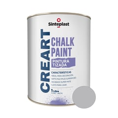 SINTEPLAST - Pintura Tizada para Melamina Gris Antiguo 1 LT