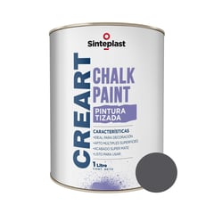 SINTEPLAST - Pintura Tizada para Melamina Gris Sombra 1 LT