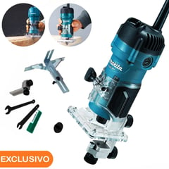 MAKITA - Fresadora Router Tupi 1/4'' (6mm) 530w M3700b