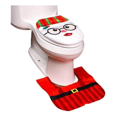 GENERICO - Fundas De Navidad Set Juego De Baño Decoracion Navideña 2pzs