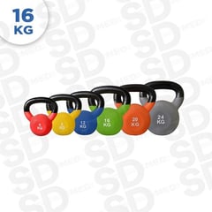 SDFIT - Kettlebell Pro Pesa Rusa 16 Kg Fierro Vinilo – Crossfit