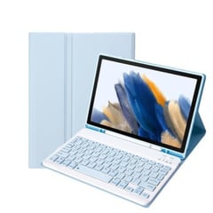 RENVMEXY - Teclado Bluetooth Para Samsung Tab A8 2021 Blanco Hielo