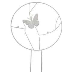 MIABU - Soporte para plantas trepadoras Mariposa Blanca