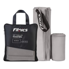 FITNICS - Toalla De Microfibra Set X2 120x60 80x30 Estuche