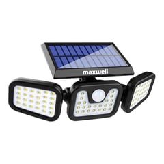 MAXWELL - Foco Led Solar Exterior Sensor Movimiento 3 Direcc