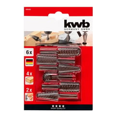 KWB - Kit Juego Broca Madera Metal Escofina Rotativa 1/4 5 Pcs