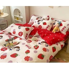 HOMER DESIGN - Set Ropa De Cama Sabanas +funda De Plumon 1.5 Plazas Bys39