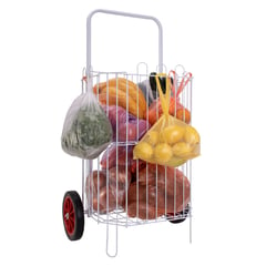 JOIA - Carrito De Feria Acero Pintado 2 Niveles Plegable 20kg