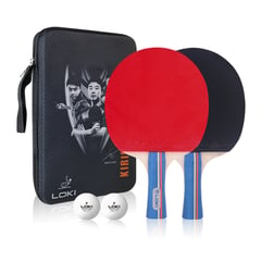 LOKI - Set 2 Paletas De Ping Pong K3000 Nivel Inicial