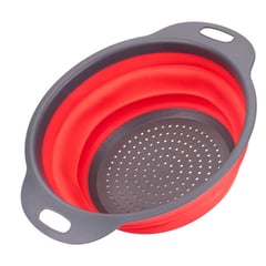 BIANCA HOME - Colador plegable de silicona para drenar pasta verduras y frutas