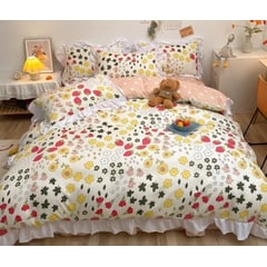 HOMER DESIGN - Set Ropa De Cama Sabanas +funda De Plumon 1.5 Plazas hm30