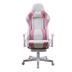 IHAM STORE - Silla de escritorio Titanium 2022 Series Blanca con Rosado