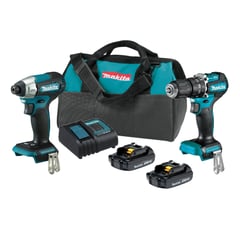 MAKITA - Kit Taladro Percutor + Atornillador Impac 18v Dlx2414