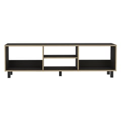 FMFURNITURE - RACK TV 70" CON 5 REPISAS FM-033N - NEGRO