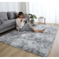 HOMER DESIGN - Alfombra 180x200cm Peluda Super Suave para living bajada de cama