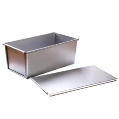 IMAHE - Molde De Pan Aluminio Con Tapa 37X12X13 Cm